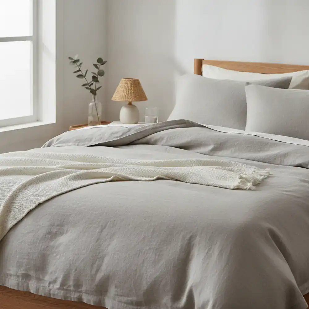 Breathable linen sheet set